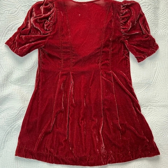 Free People Adele Velvet Tunic Mini Dress - XS - Picture 9 of 9